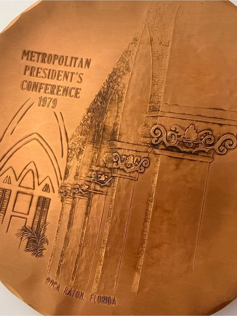 Bronze Plate Commemorative Set of 4 Plates Metropolitan President’s Conference